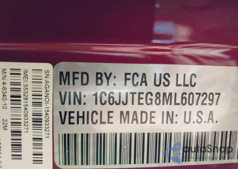 2021 Jeep Gladiator Mojave 4X4 z USA, uszkodzony, nr VIN 1C6JJTEG8ML607297